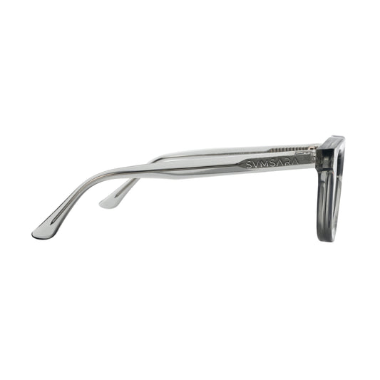 SVMSARA Argento gafas de sol carey polarizadas UV400 vista lateral