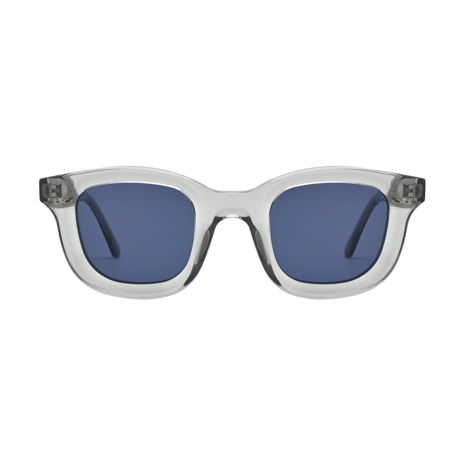 SVMSARA Argento gafas de sol vintage bioacetato retro vista frontal