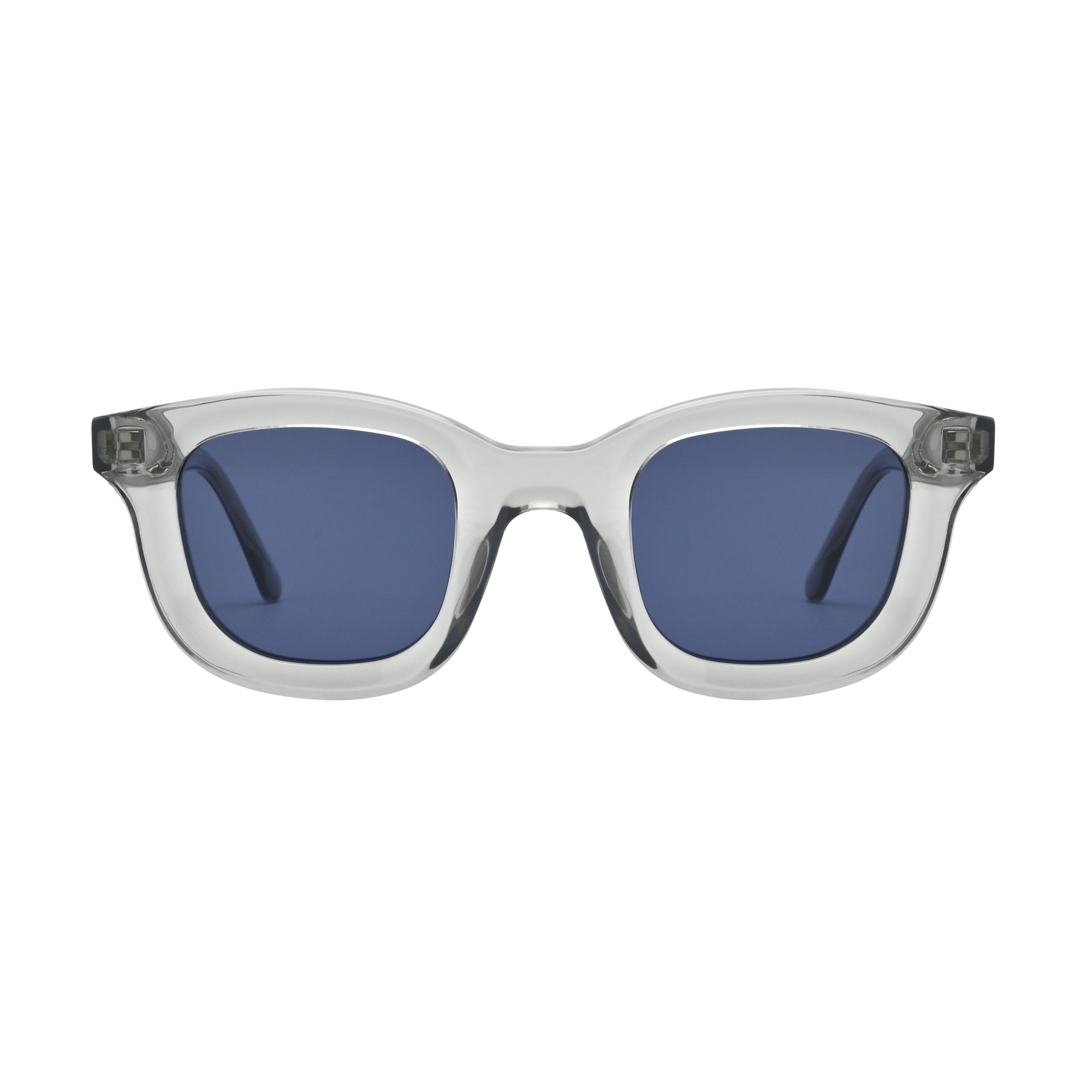 SVMSARA Argento gafas de sol vintage bioacetato retro vista frontal