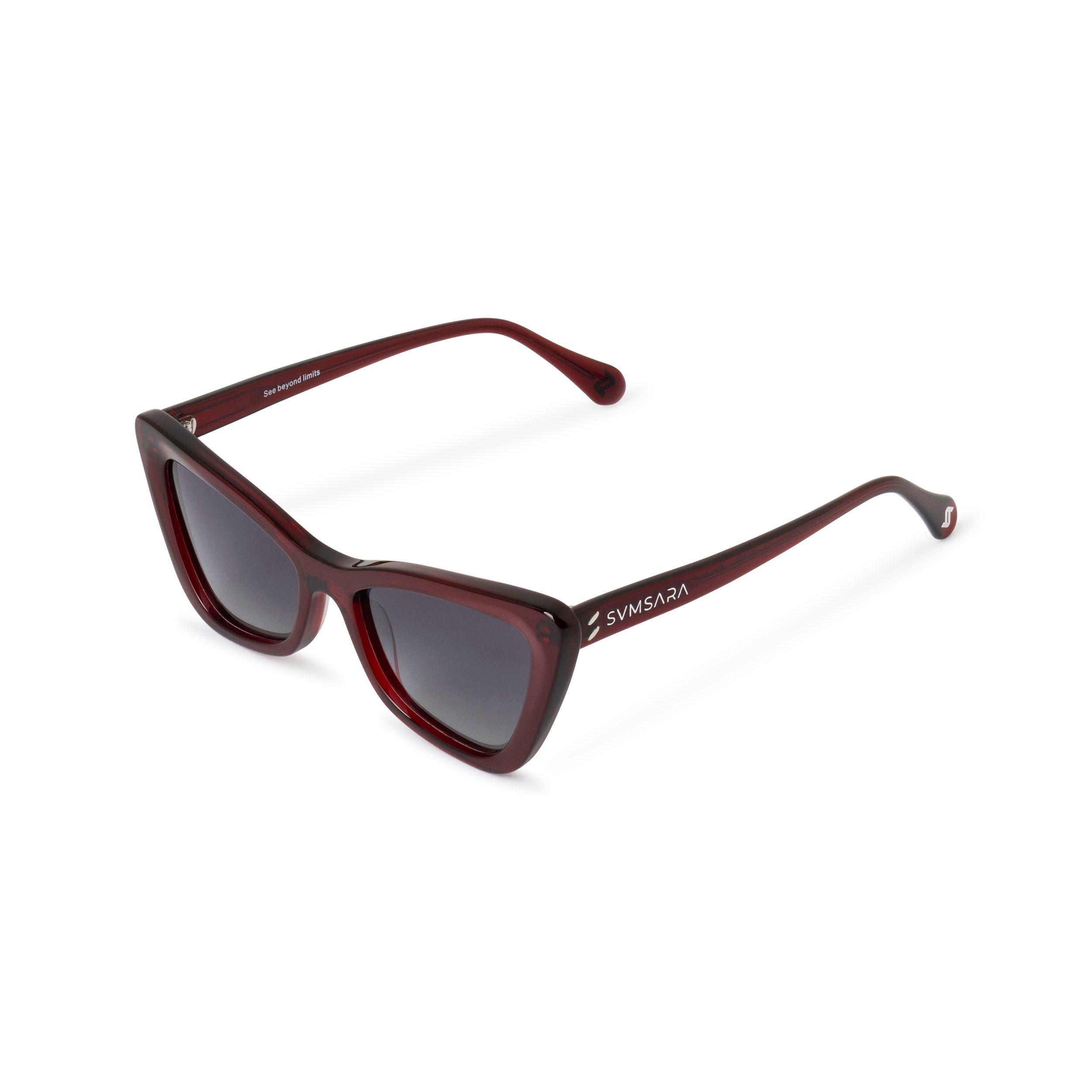 SVMSARA Fiammetta gafas de sol eco-friendly rojo intenso detalle montura