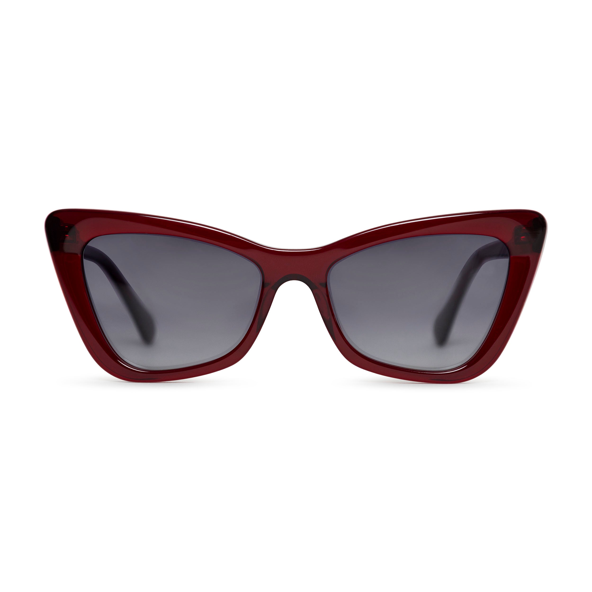 SVMSARA Fiammetta gafas de sol rojas bioacetato vermilion vista frontal