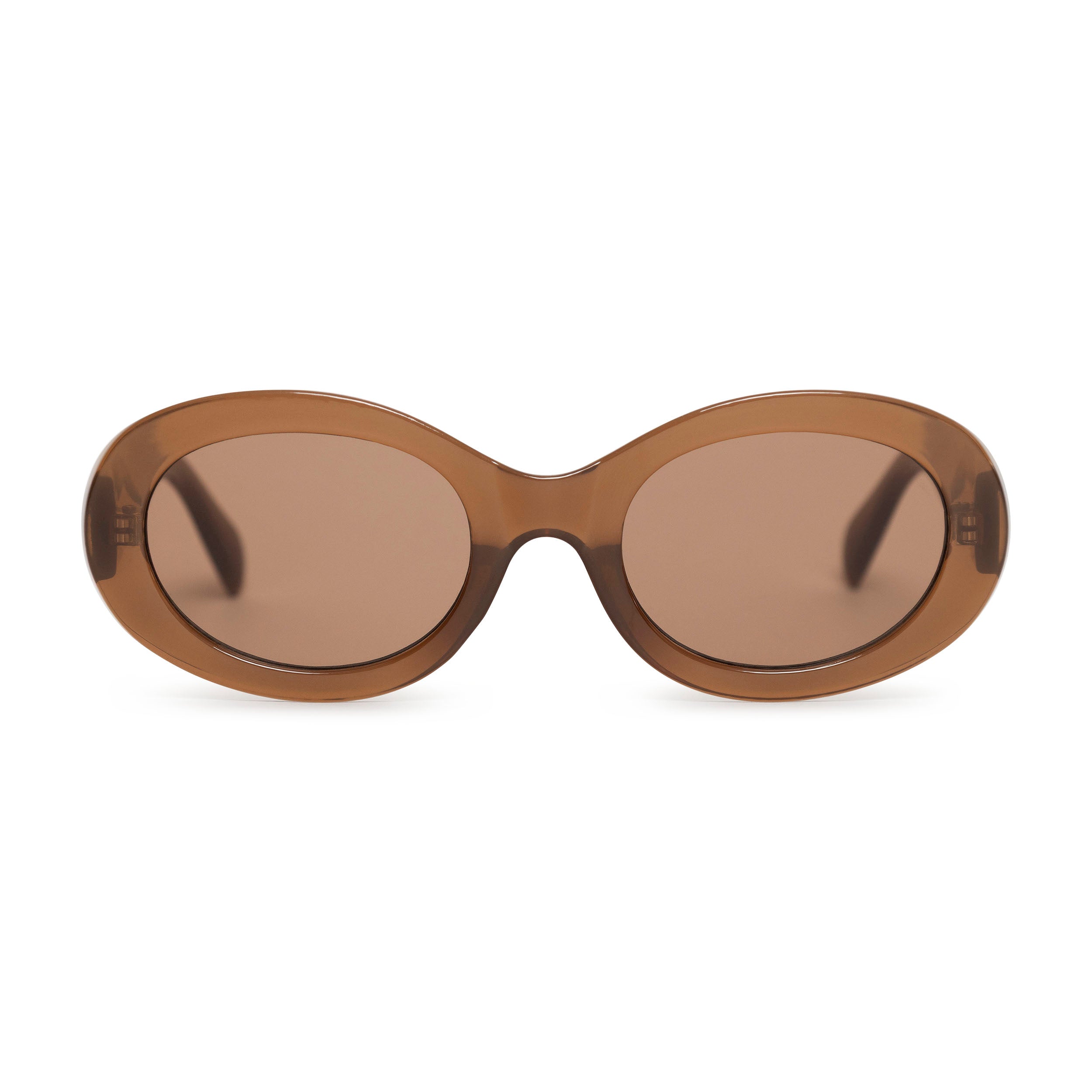 SVMSARA Terracina gafas de sol marrones bioacetato carey vista frontal